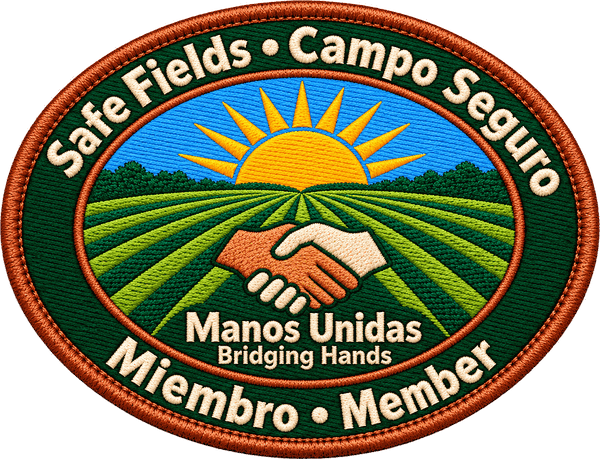 Insignia de miembro Safe Fields · Campo Seguro